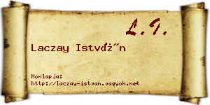 Laczay István névjegykártya