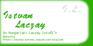 istvan laczay business card